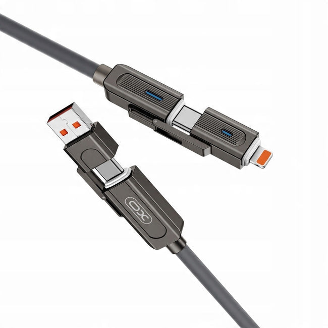 Kabel XO NB275 - 4w1 USB-C/Lightning + USB-C/USB - 1 metr