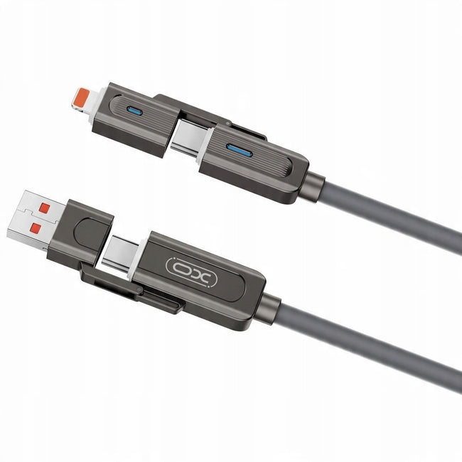 Kabel XO NB275 - 4w1 USB-C/Lightning + USB-C/USB - 1 metr