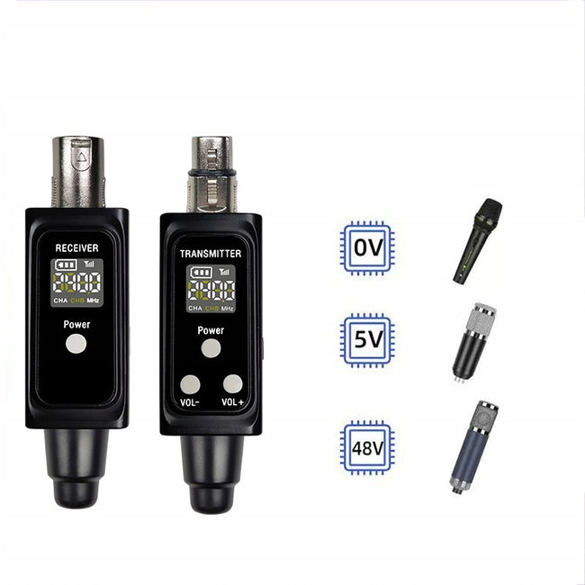 Bezprzewodowy System Mikrofonowy XLR z Technologią UHF 1 do 1