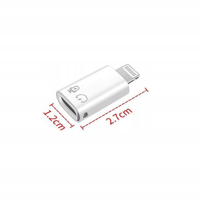 Adapter, Konwerter USB-C do LIGHTNING - Biały