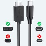 Kabel USB-C do Micro USB Typu B - do Ładowania i Synchronizacji Danych