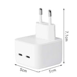 Ładowarka Sieciowa Szybka (35W) 2xUSB-C do iPhone, iPad, MacBook