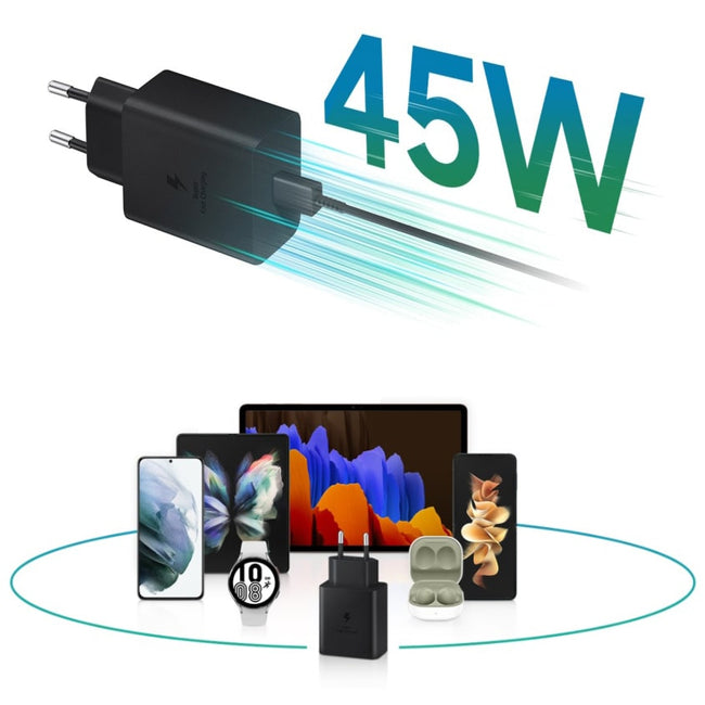 Ładowarka Sieciowa 45W do Samsung - Czarny