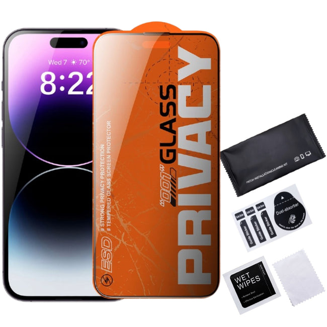 Szkło Hartowane (9H) na Ekran Prywatyzujące - Apple iPhone 16 Pro