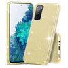 Etui Brokatowe Shine Case - Samsung Galaxy S20 FE - Złoty