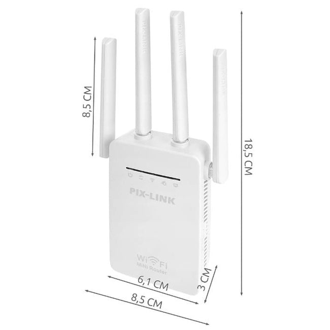 Wzmacniacz Sygnału Wi-fi Mocny Repeater - Pixlink 09