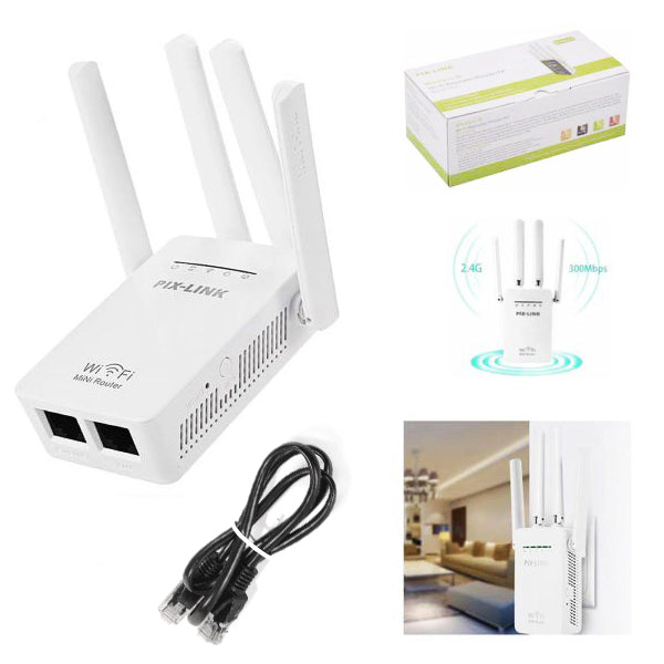 Wzmacniacz Sygnału Wi-fi Mocny Repeater - Pixlink 09