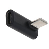 Adapter USB-C → USB-C Kątowy Łamany - 90° Prawo / Lewo Czarny