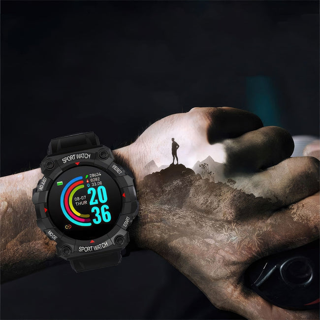 Smartwatch Sports Gear - Wielofunkcyjny Zegarek Inteligentny - Czarny