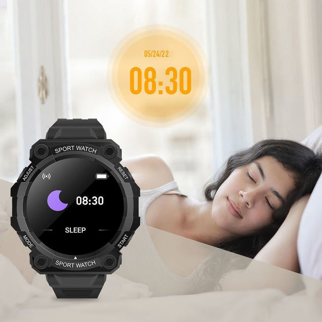 Smartwatch Sports Gear - Wielofunkcyjny Zegarek Inteligentny - Czarny