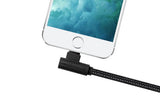 Kabel Kątowy, Pleciony - 1 Metr (USB-C/Lightning/Micro USB)