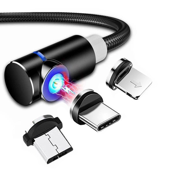 Kabel Magnetyczny, Kątowy (+ końcówka okrągła)