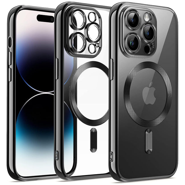 Etui Silikonowe Camera Protect do Magsafe - iPhone 14 Pro Max - Czarny