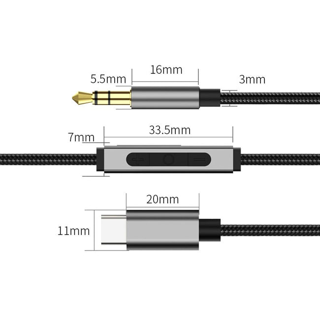 Kabel / Adapter - Usb-c - Mini Jack 3,5 mm DAC