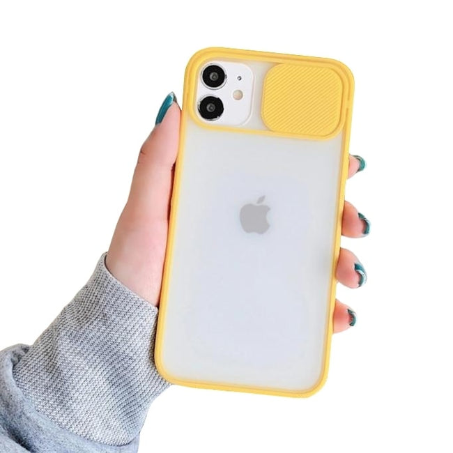 Etui Camera Cover Case - iPhone 12 - Żółty
