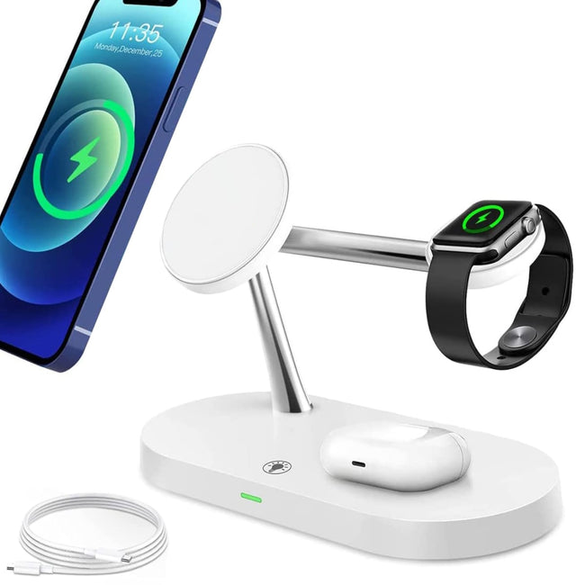 Ładowarka Bezprzewodowa (indukcyjna) 5w1 - iPhone, Airpods, Apple Watch
