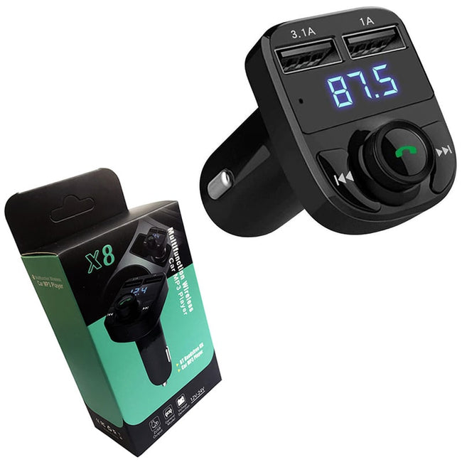 Transmiter FM Quick/Fast Charge (Bluetooth, Ładowarka, USB, LED, SD, MP3)