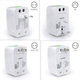 Adapter Sieciowy Wtyczka Phoneo - Przejściówka EU / UK / US / JP / AUS / NZ