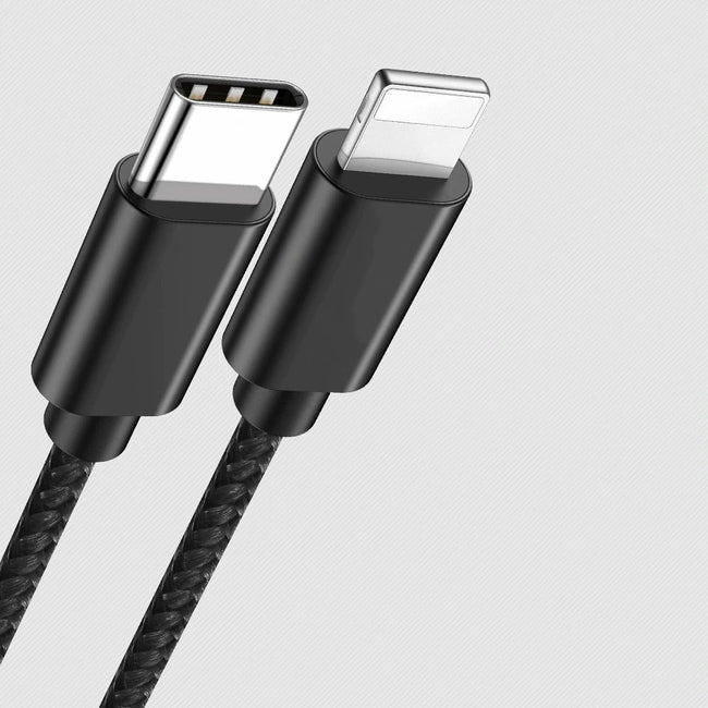 Kabel Phoneo® USB-C -> Lightning (iPhone, iPad, etc.), Oplot - 1 Metr