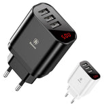 Baseus Ładowarka Sieciowa Mirror Travel - Szybkie Ładowanie, 3x USB
