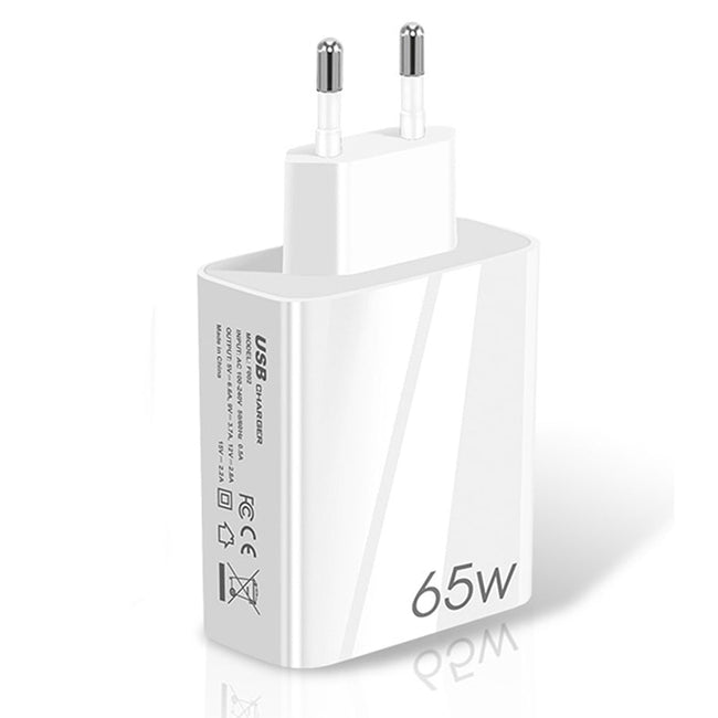 Szybka Ładowarka Sieciowa Phoneo USB + USB-C - GaN 65W