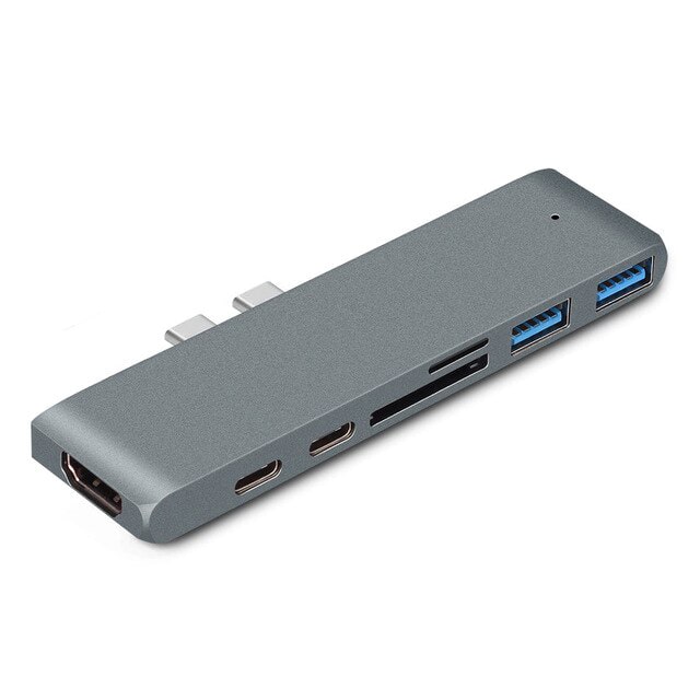 Adapter 7w1 HUB USB-C HDMI 4K SD Macbook Pro / Air