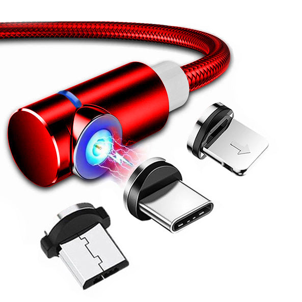 Kabel Magnetyczny, Kątowy (+ końcówka okrągła)