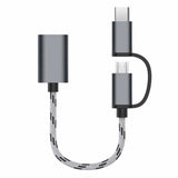 Adapter Phoneo USB OTG 2w1 -> USB-C + Micro USB