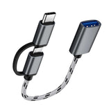 Adapter Phoneo USB OTG 2w1 -> USB-C + Micro USB