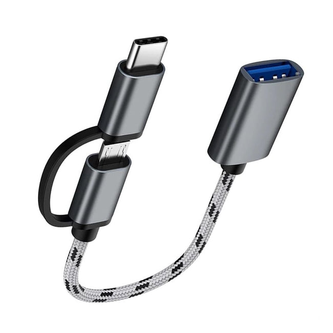 Adapter Phoneo USB OTG 2w1 -> USB-C + Micro USB