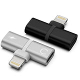 Adapter 2w1 do iPhone, iPad - Słuchawki + Ładowanie
