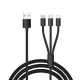 Kabel Phoneo® 3w1 - micro USB / USB-C / Lightning (iPhone) - 1,2 Metra