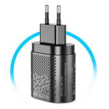 Ładowarka Sieciowa - Szybkie Ładowanie, LED, 4x USB