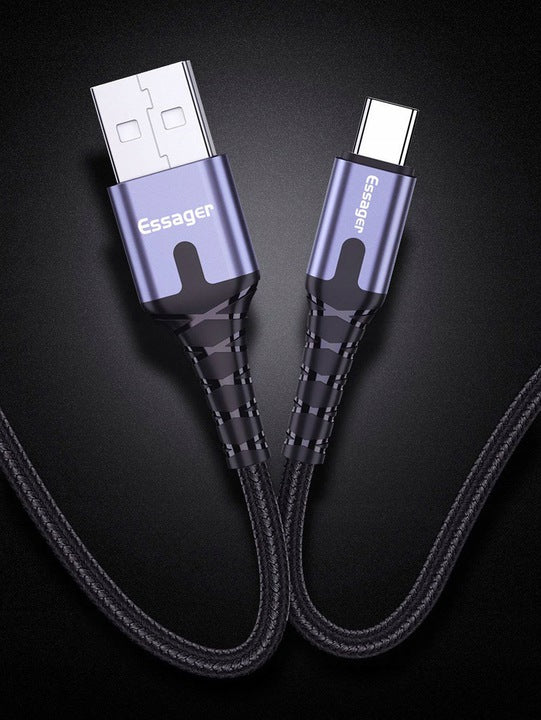 Kabel USB-C QC 3.0 3A Ledowy Essager®