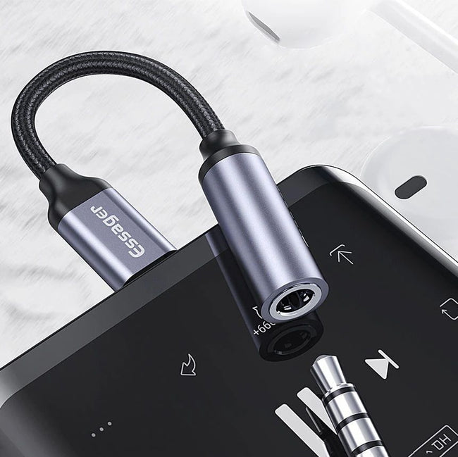 Adapter AUX Mini Jack do USB-C z DAC - Essager
