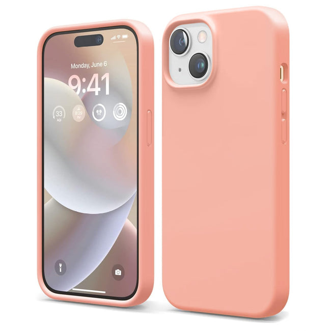 Etui Silikonowe - Liquid Silicone - iPhone 15 Plus - Różowy