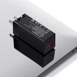 Ładowarka Sieciowa, Szybkie Ładowanie, USB + PD - GaN 65W