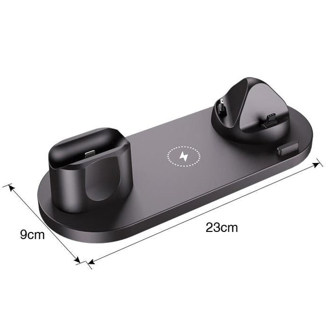 Ładowarka Bezprzewodowa Indukcyjna iPhone (Apple Watch, AirPods, Android) - 6w1