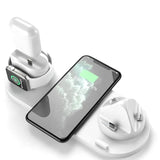 Ładowarka Bezprzewodowa Indukcyjna iPhone (Apple Watch, AirPods, Android) - 6w1