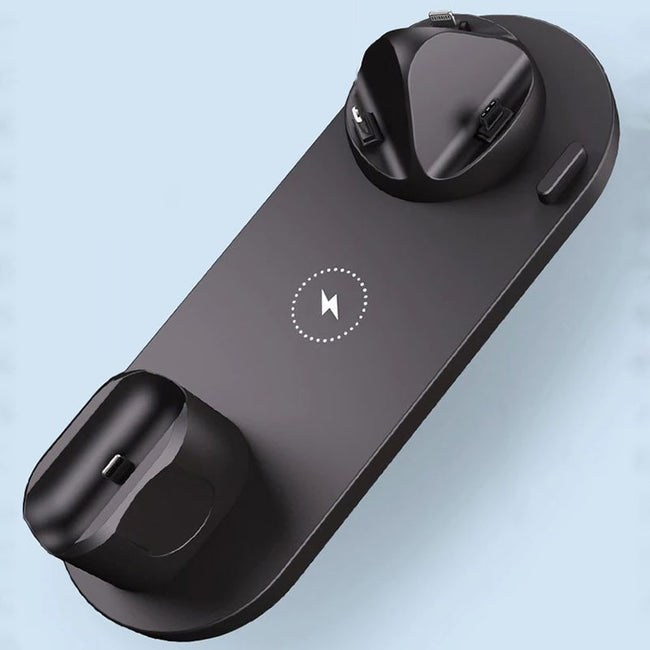 Ładowarka Bezprzewodowa Indukcyjna iPhone (Apple Watch, AirPods, Android) - 6w1