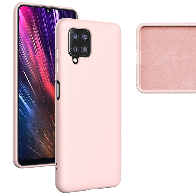 Etui Silikonowe - Liquid Silicone - Samsung Galaxy A12 / M12 - Różowy