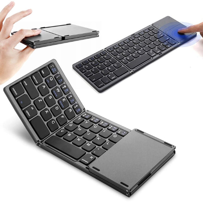 Klawiatura Bezprzewodowa B033 - Składana, Touchpad