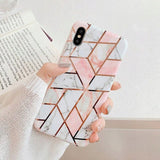 Etui Marble Gold Case - iPhone SE 2020 / SE 2022 (SE3) - Klasyczny