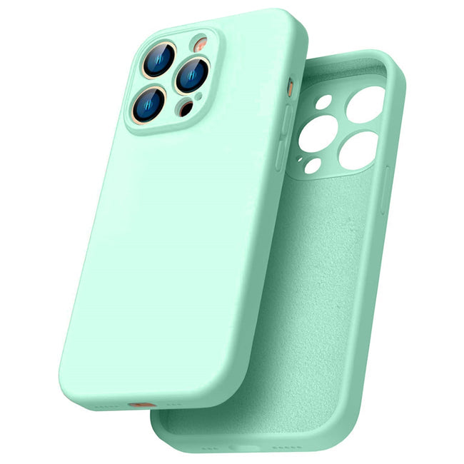 Etui Silikonowe - Liquid Silicone - iPhone 14 - Miętowy