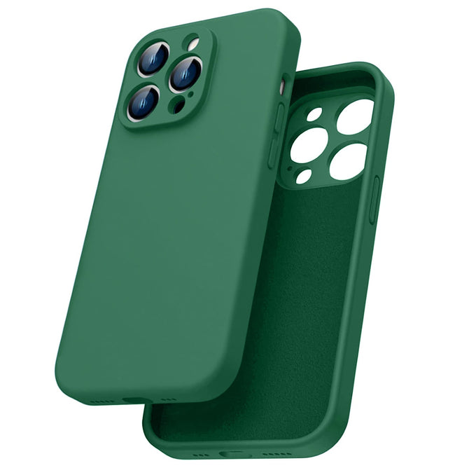Etui Silikonowe - Liquid Silicone - iPhone 14 Pro - Ciemny Zielony