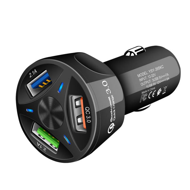 Ładowarka Samochodowa Quick Charge - Szybka Ładowarka 3x USB