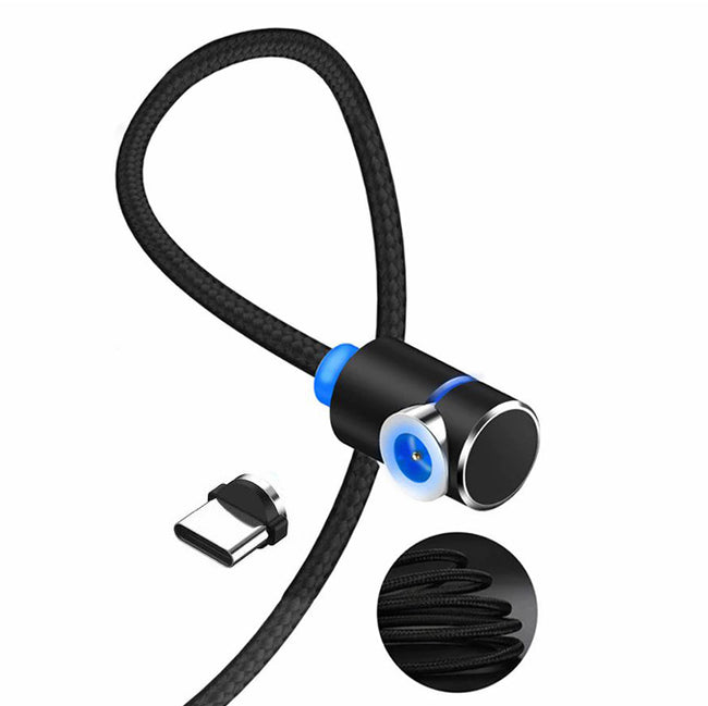 Kabel Magnetyczny, Kątowy (+ końcówka okrągła)