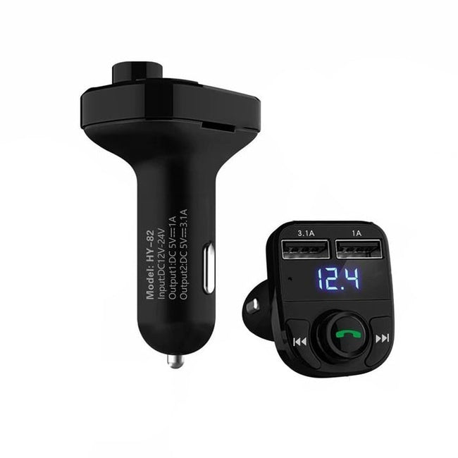 Transmiter FM Quick/Fast Charge (Bluetooth, Ładowarka, USB, LED, SD, MP3)