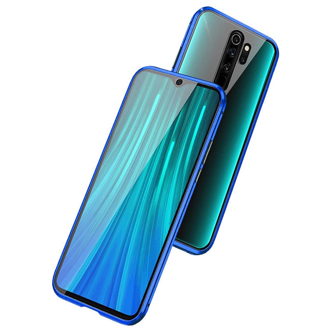 Etui Magnetyczne Dual Magneto - Xiaomi Redmi Note 8 Pro - Niebieski