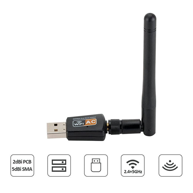 Adapter, Karta Sieciowa Wi-Fi (Dual Band) do Komputera PC, Laptopa